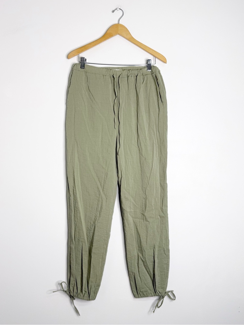 Tularosa Linen Blend Green Jogger Pants Size Medium Revolve